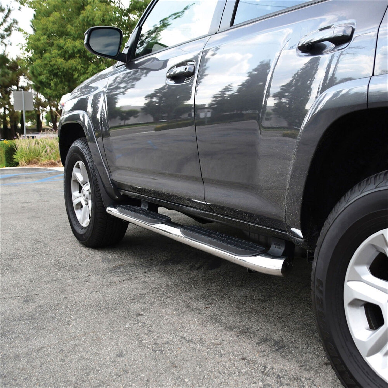Westin 21 - 23830 2010 - 2024 Toyota 4Runner PRO TRAXX 4 in. Oval Nerf Step Bars - 70 in. Long - Rugged Truck Gear
