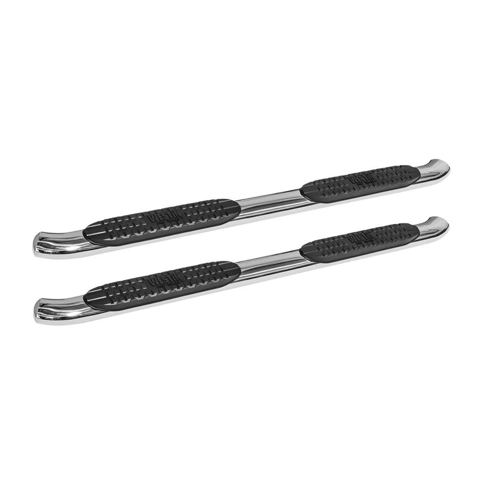 Westin 21 - 24010 2015 - 2024 Chevy Colorado PRO TRAXX 4 in. Oval Nerf Step Bars - 72 in. Long - Rugged Truck Gear
