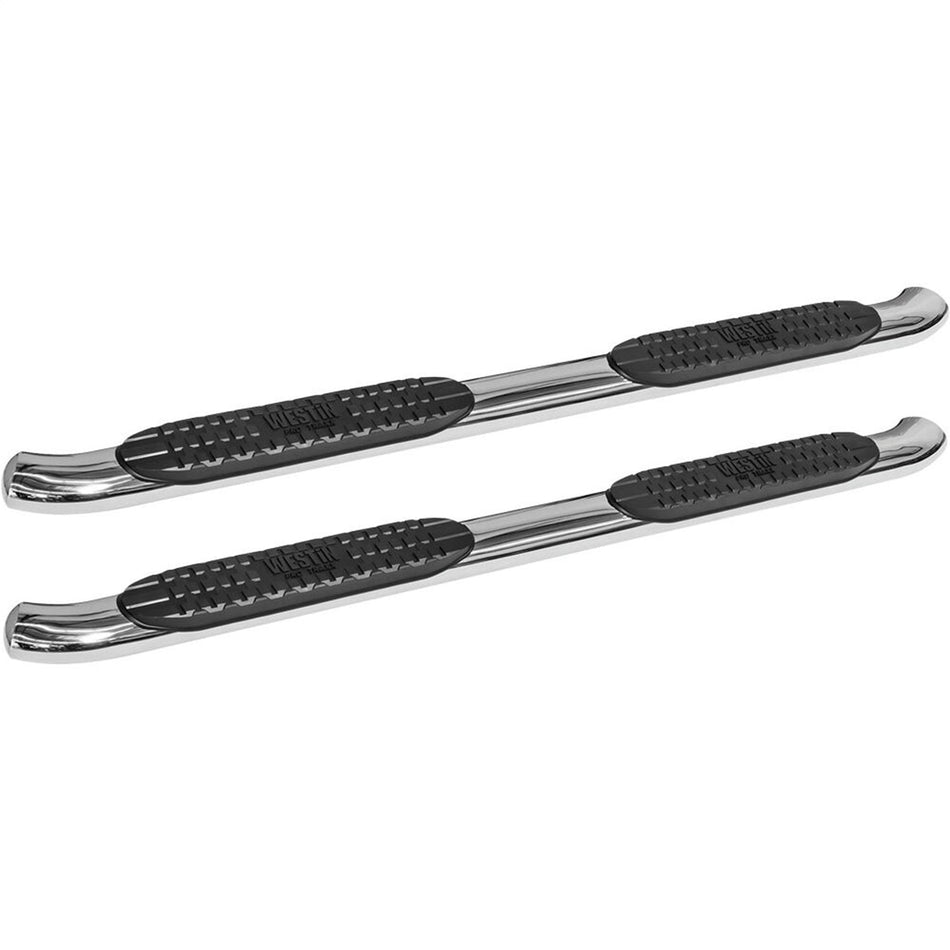 Westin 21 - 24020 2016 - 2024 Nissan TITAN XD PRO TRAXX 4 in. Oval Nerf Step Bars - Rugged Truck Gear