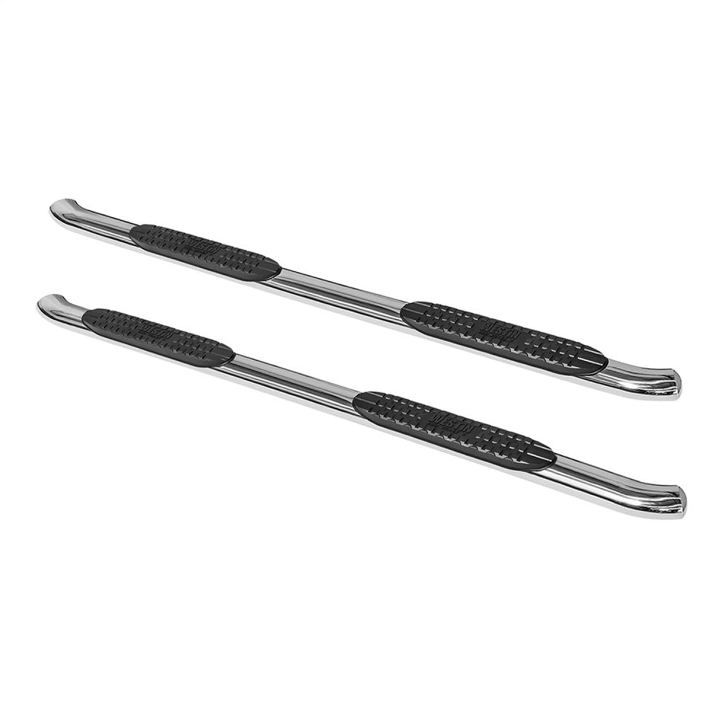 Westin 21 - 24080 2019 - 2024 Ram 1500 PRO TRAXX 4 in. Oval Nerf Step Bars - 72 in. Long - Rugged Truck Gear