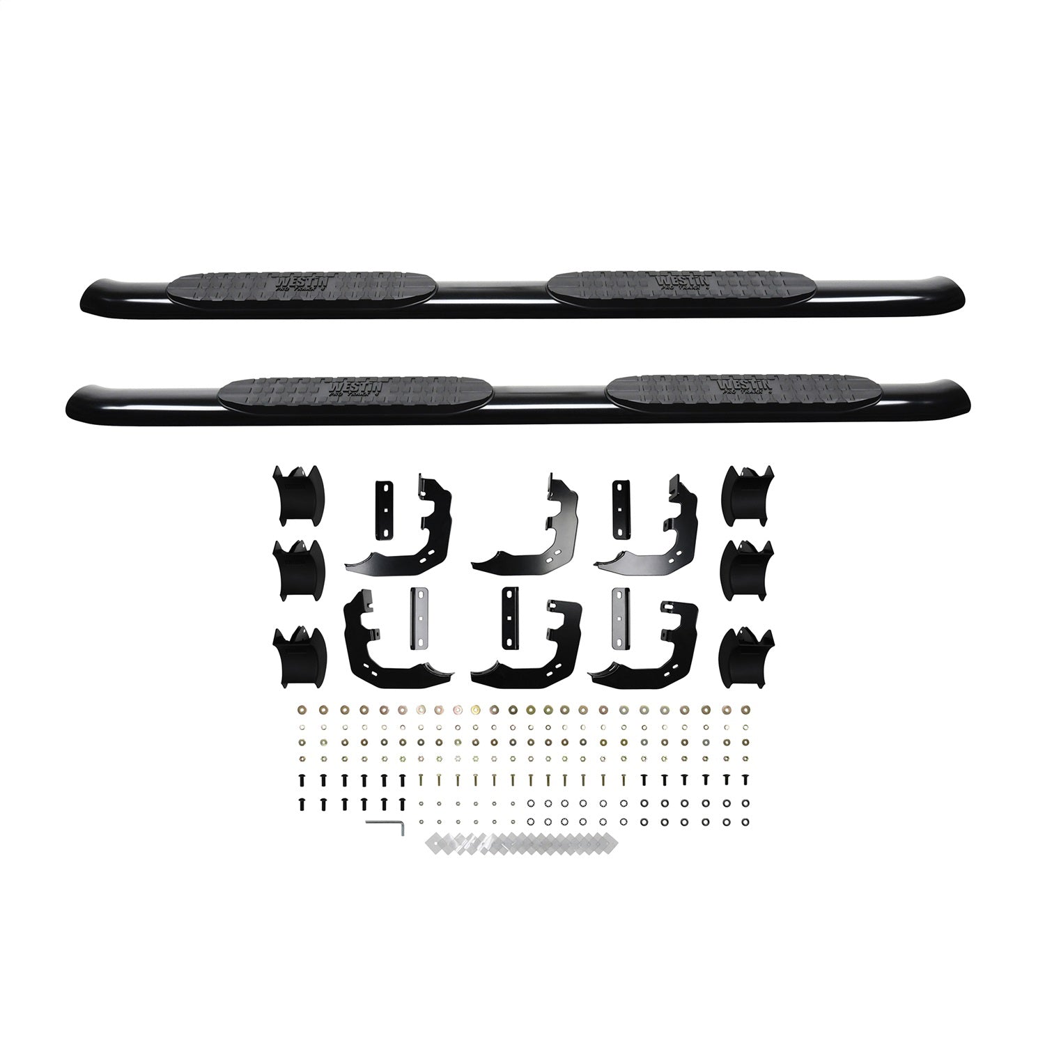 Westin 21 - 24095 2019 - 2024 Ram 1500 PRO TRAXX 4 in. Oval Nerf Step Bars - 72 in. Long - Rugged Truck Gear