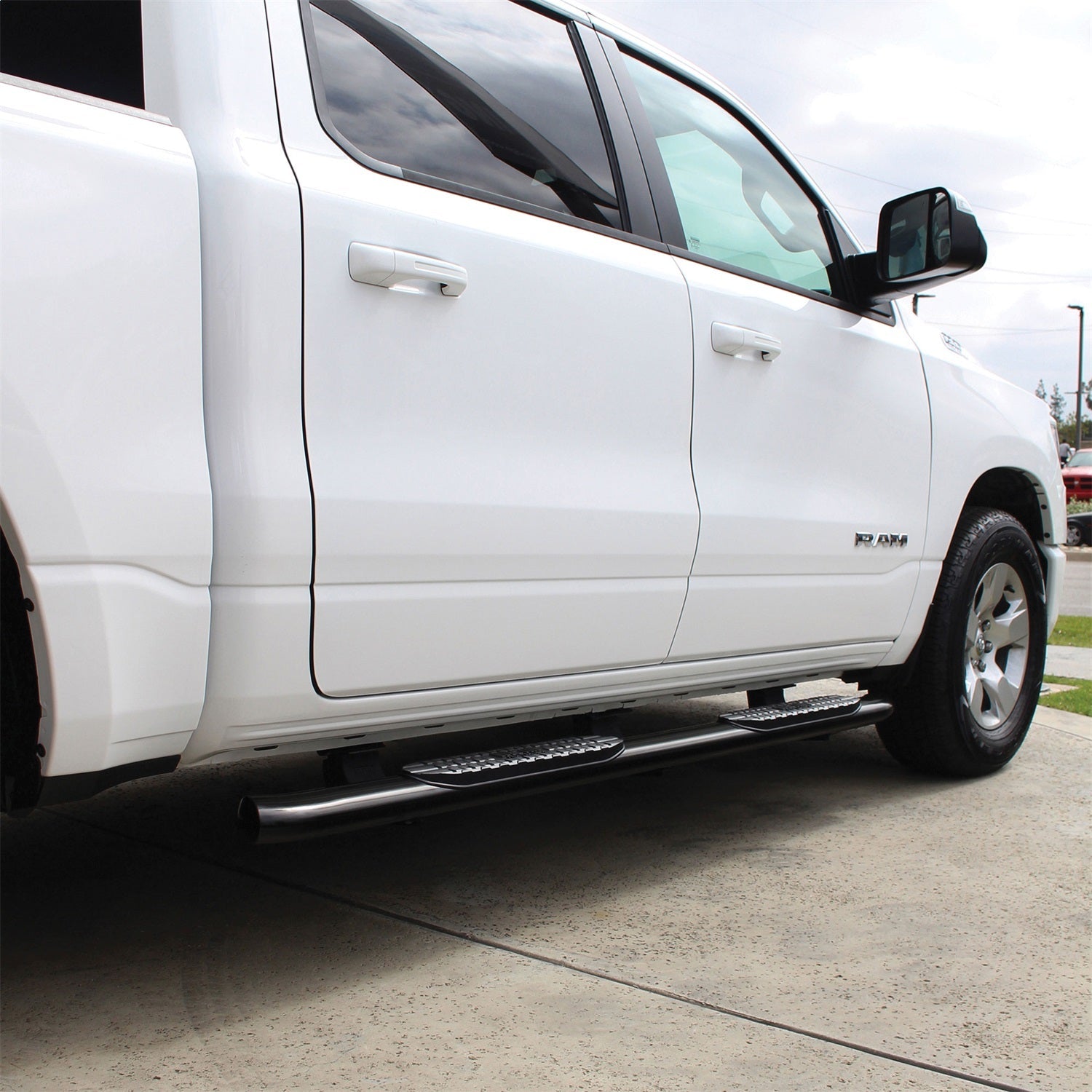 Westin 21 - 24095 2019 - 2024 Ram 1500 PRO TRAXX 4 in. Oval Nerf Step Bars - 72 in. Long - Rugged Truck Gear
