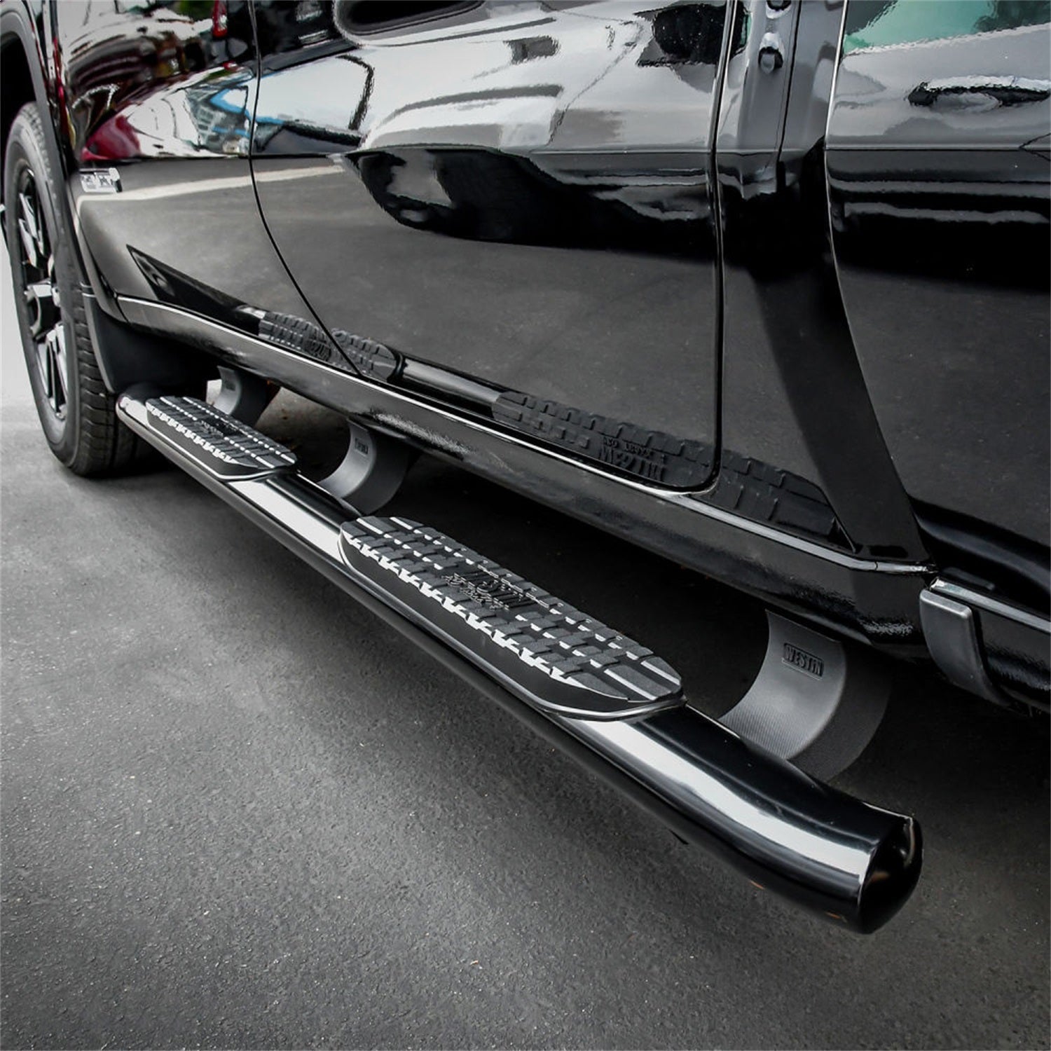 Westin 21 - 24125 2020 - 2024 GMC Sierra 2500/3500 HD PRO TRAXX 4 in. Oval Nerf Step Bars - 72 in. Long - Rugged Truck Gear