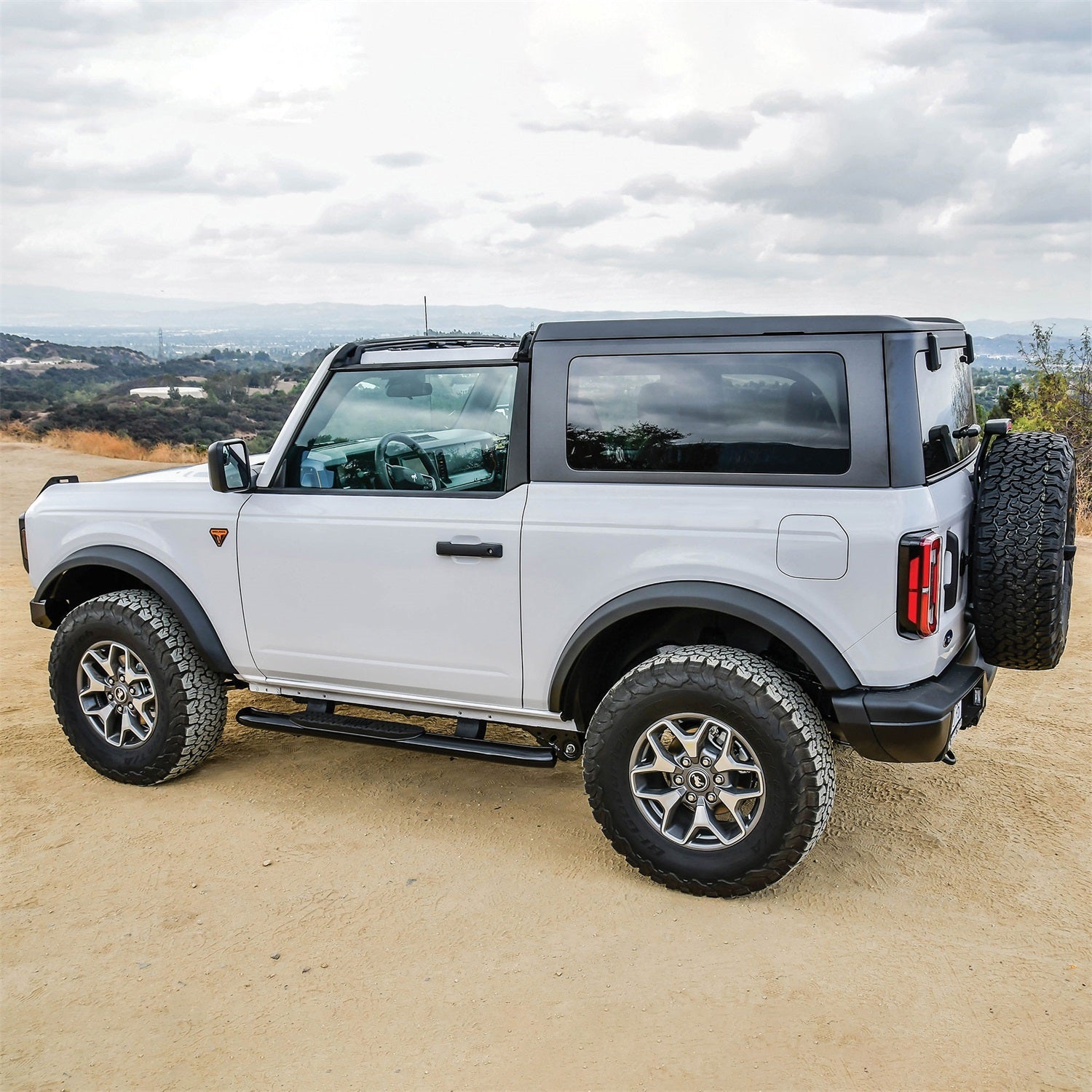 Westin 21 - 24185 2021 - 2024 Ford Bronco PRO TRAXX 4 in. Oval Nerf Step Bars - 72 in. Long - Rugged Truck Gear