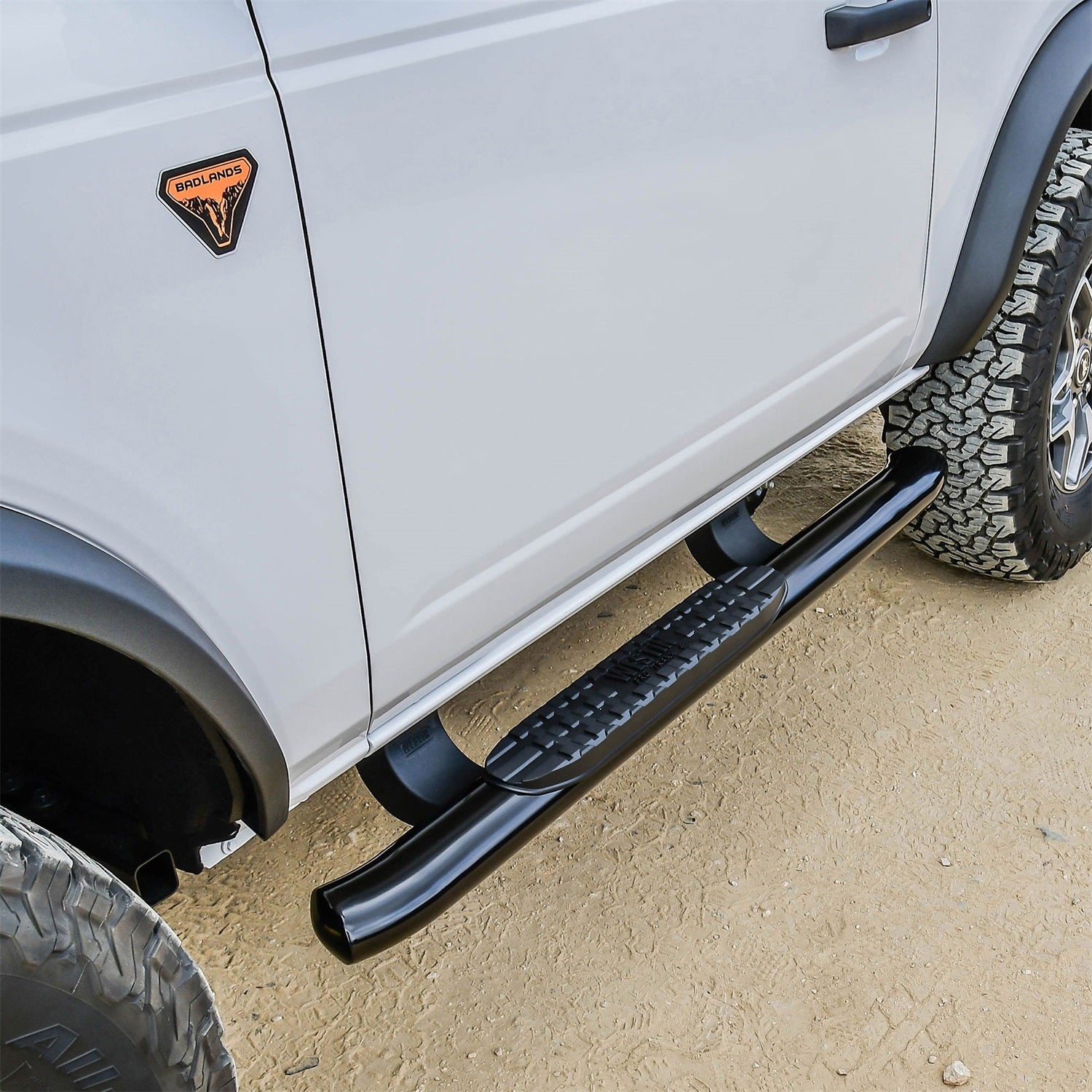 Westin 21 - 24185 2021 - 2024 Ford Bronco PRO TRAXX 4 in. Oval Nerf Step Bars - 72 in. Long - Rugged Truck Gear