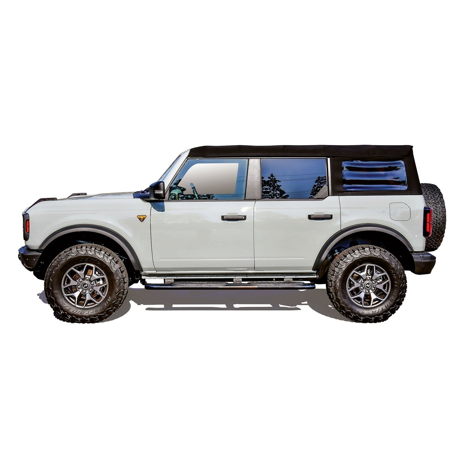 Westin 21 - 24195 2021 - 2024 Ford Bronco PRO TRAXX 4 in. Oval Nerf Step Bars - 72 in. Long - Rugged Truck Gear
