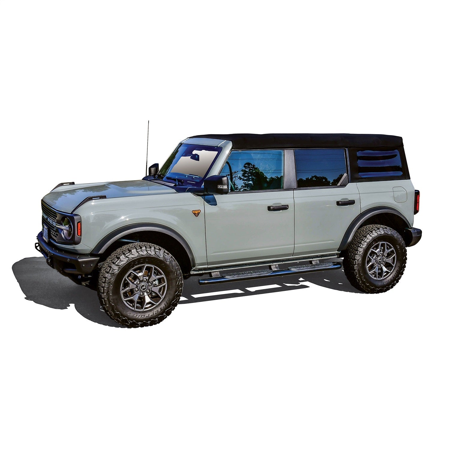Westin 21 - 24195 2021 - 2024 Ford Bronco PRO TRAXX 4 in. Oval Nerf Step Bars - 72 in. Long - Rugged Truck Gear