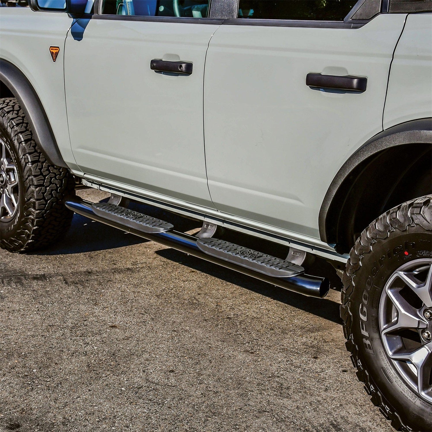 Westin 21 - 24195 2021 - 2024 Ford Bronco PRO TRAXX 4 in. Oval Nerf Step Bars - 72 in. Long - Rugged Truck Gear
