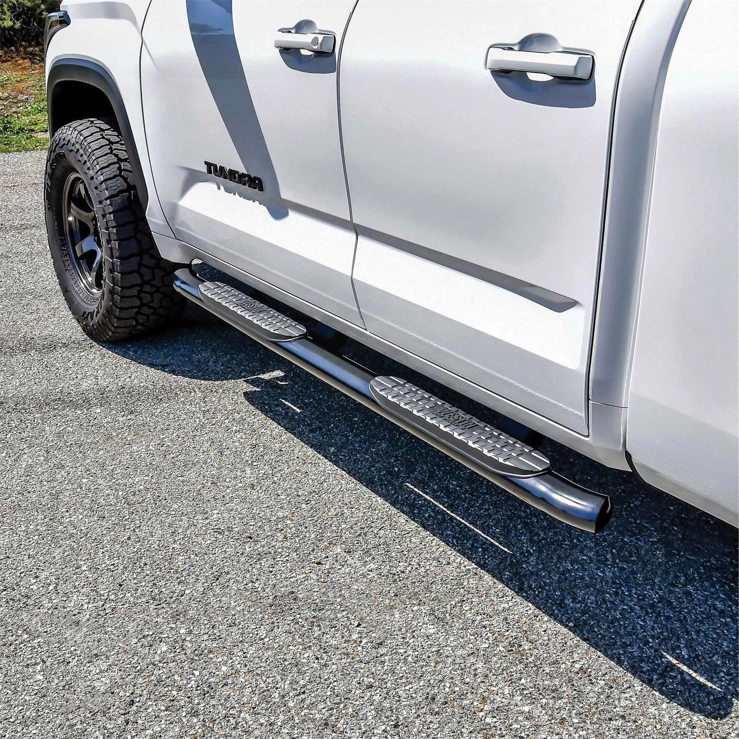 Westin 21 - 24225 2022 - 2024 Toyota Tundra PRO TRAXX 4 in. Oval Nerf Step Bars - 85 in. Long - Rugged Truck Gear