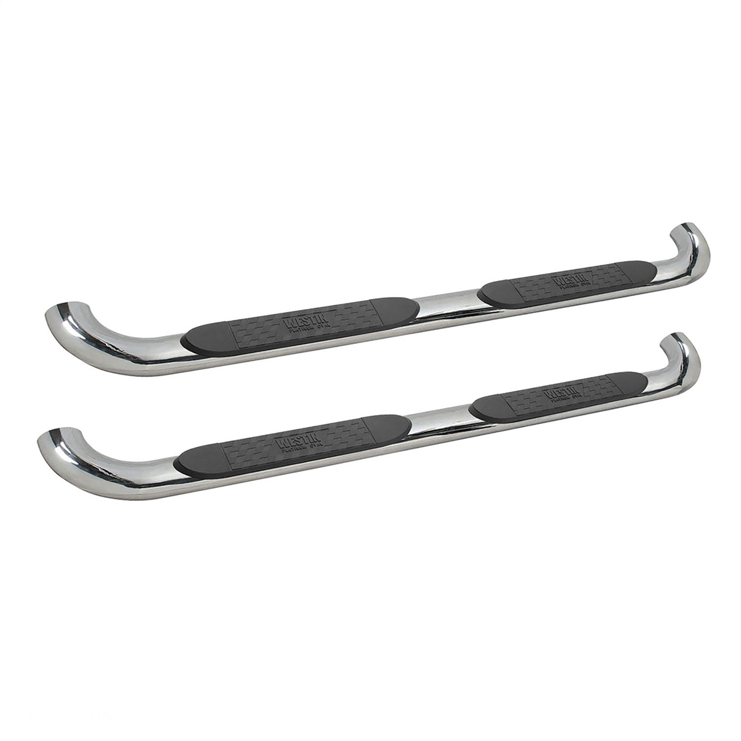 Westin 21 - 4080 2019 - 2024 Ram 1500 Platinum 4 in. Oval Nerf Step Bars - 72 in. Long - Rugged Truck Gear