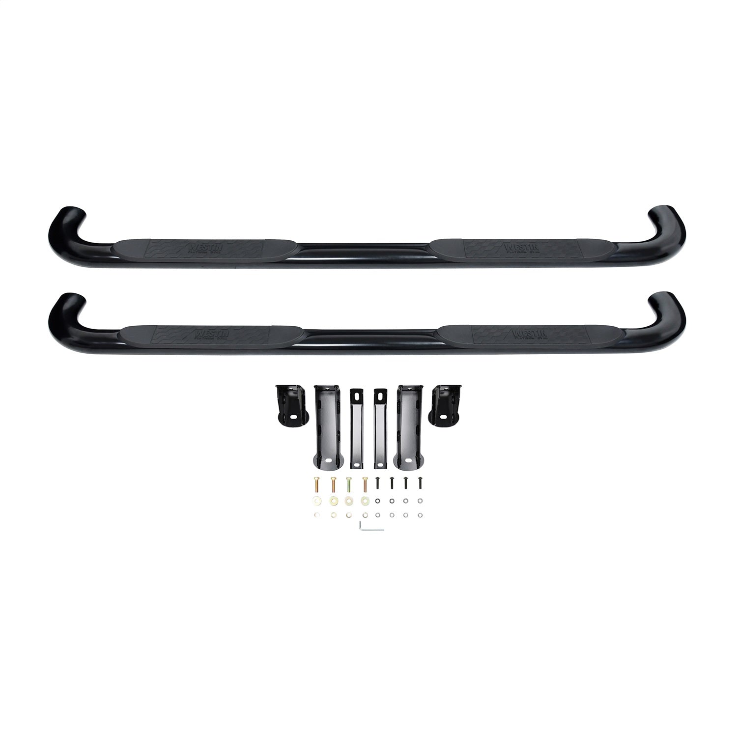 Westin 21 - 4135 2019 - 2024 GMC Sierra 1500 Platinum 4 in. Oval Nerf Step Bars - 72 in. Long - Rugged Truck Gear