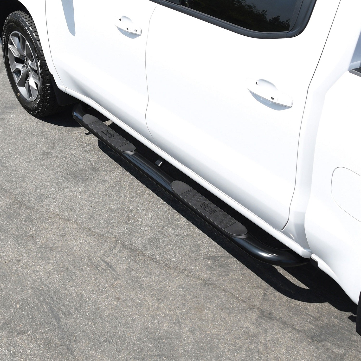 Westin 21 - 4135 2019 - 2024 GMC Sierra 1500 Platinum 4 in. Oval Nerf Step Bars - 72 in. Long - Rugged Truck Gear