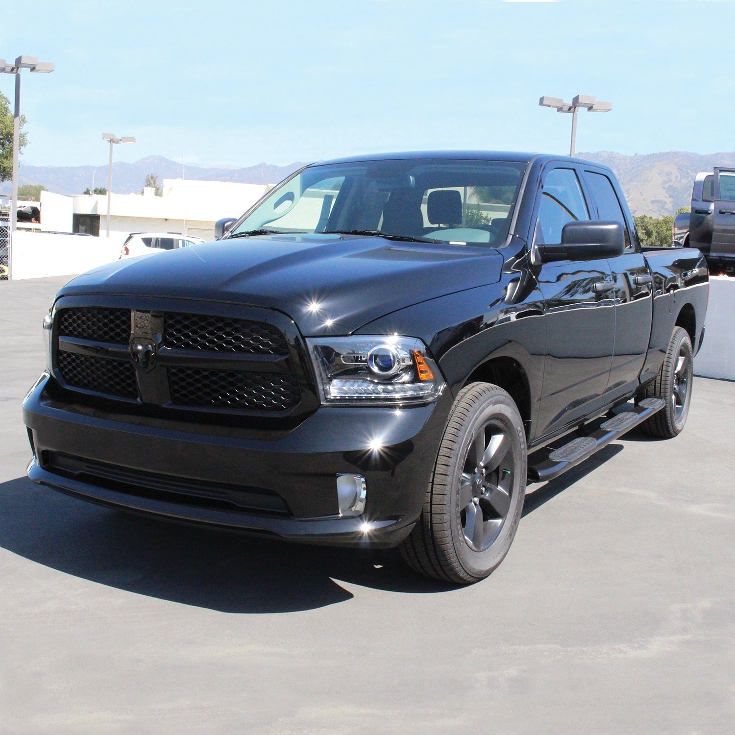 Westin 21 - 534315 2009 - 2024 Dodge Ram 1500 PRO TRAXX 5 in. Oval Wheel - to - Wheel Nerf Step Bars - Rugged Truck Gear