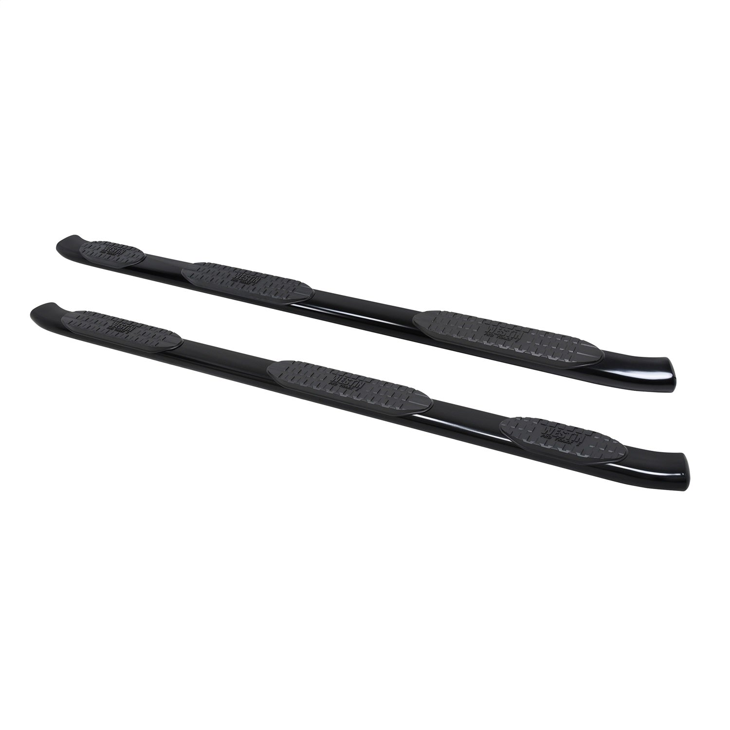 Westin 21 - 534685 2019 - 2024 Chevy Silverado 1500 PRO TRAXX 5 in. Oval Wheel - to - Wheel Nerf Step Bars - 72 in. Long - Rugged Truck Gear