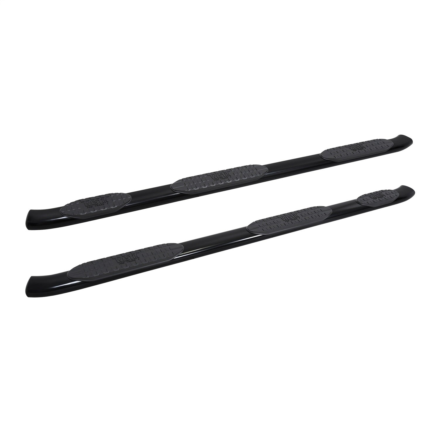 Westin 21 - 534685 2019 - 2024 GMC Sierra 1500 PRO TRAXX 5 in. Oval Wheel - to - Wheel Nerf Step Bars - 72 in. Long - Rugged Truck Gear
