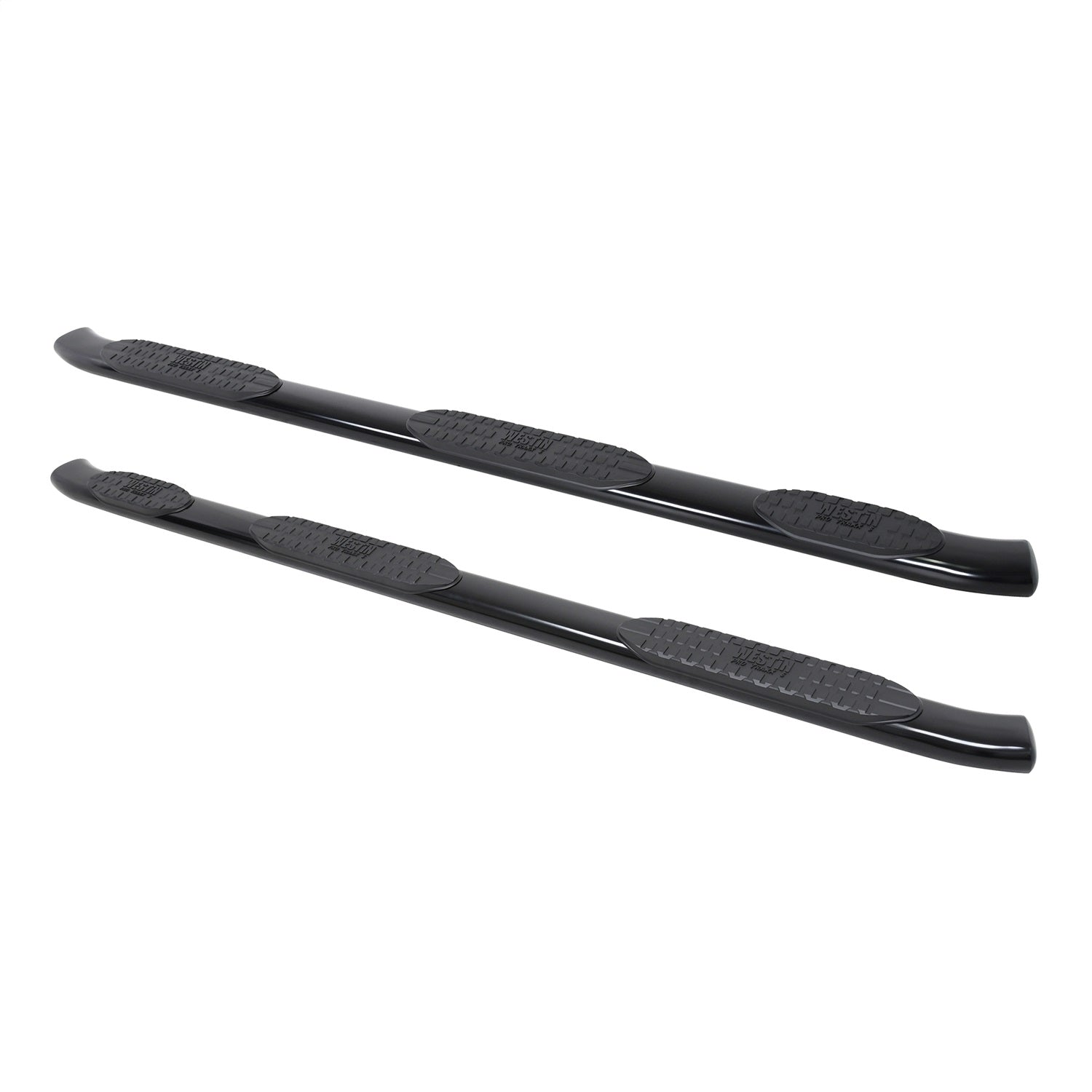 Westin 21 - 534695 2019 - 2024 Chevy Silverado 1500 PRO TRAXX 5 in. Oval Wheel - to - Wheel Nerf Step Bars - 72 in. Long - Rugged Truck Gear