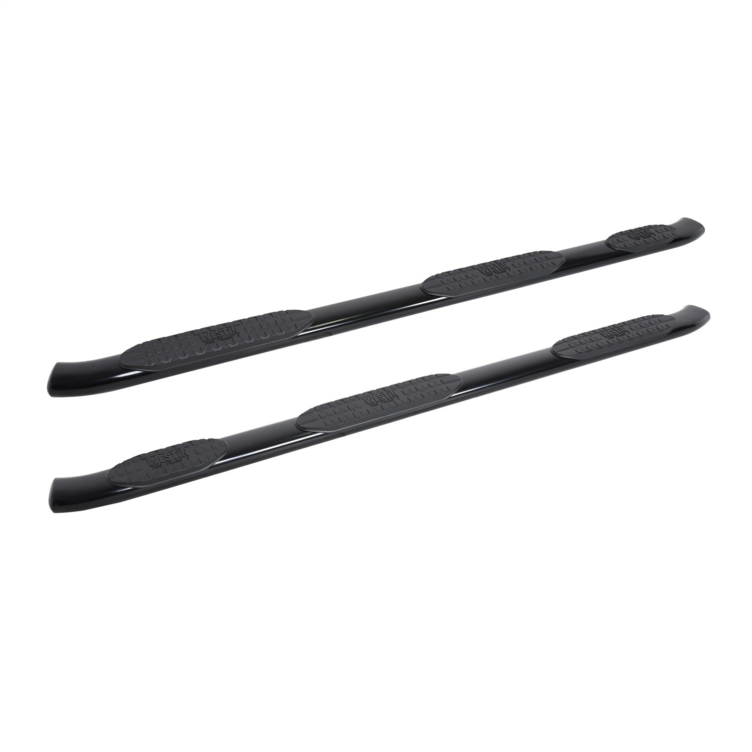 Westin 21 - 534695 2019 - 2024 GMC Sierra 1500 PRO TRAXX 5 in. Oval Wheel - to - Wheel Nerf Step Bars - 72 in. Long - Rugged Truck Gear