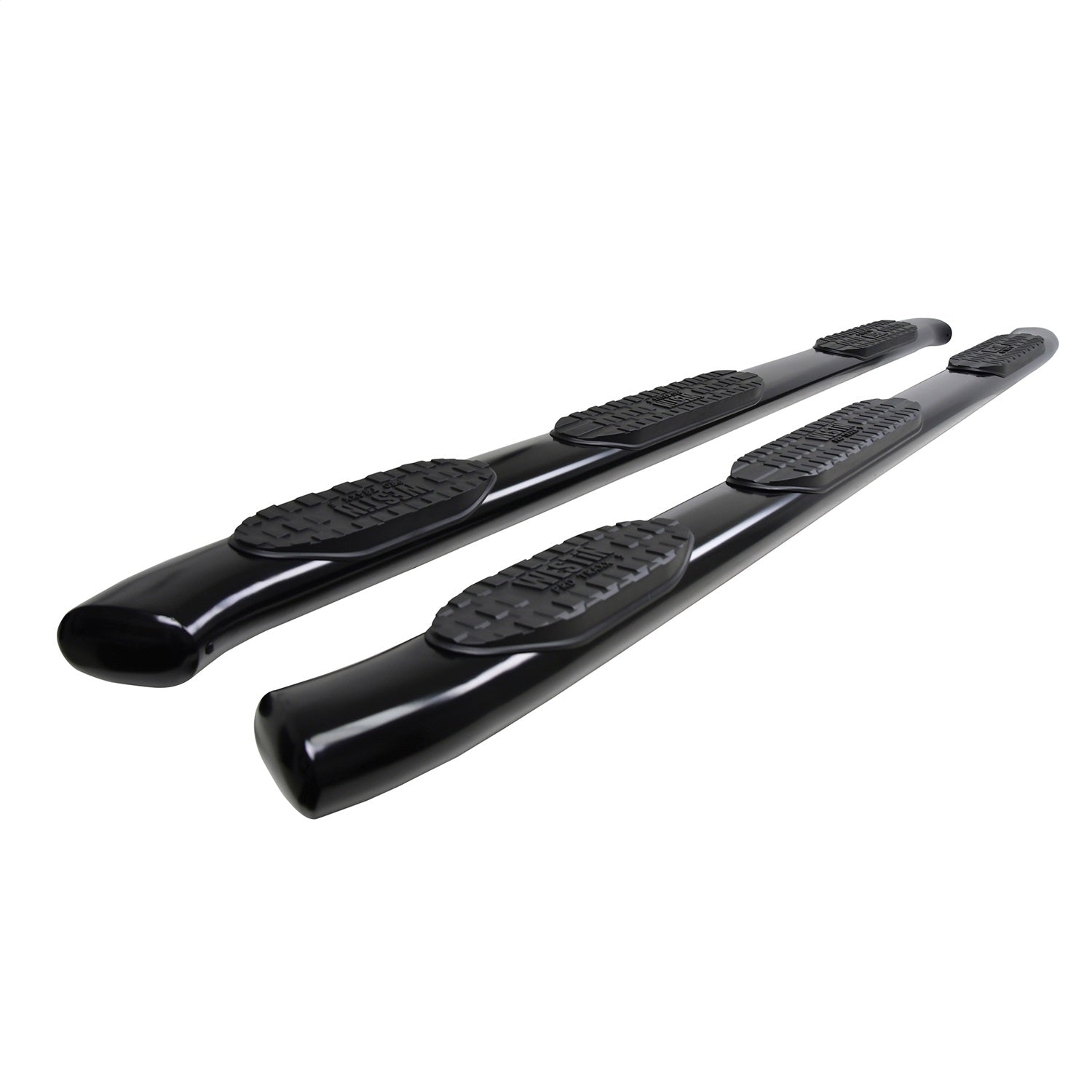 Westin 21 - 534715 2021 - 2024 Chevy Silverado 1500 PRO TRAXX 5 in. Oval Wheel - to - Wheel Nerf Step Bars - 72 in. Long - Rugged Truck Gear