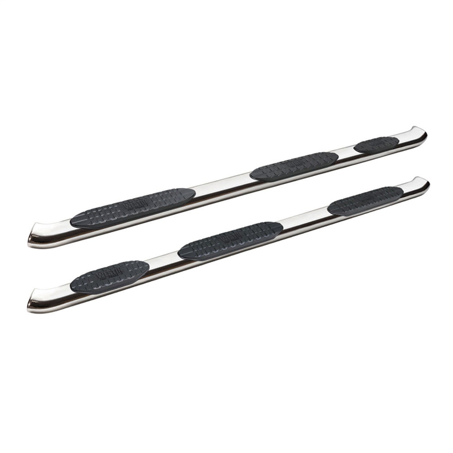 Westin 21 - 534720 2019 - 2024 Ram 1500 PRO TRAXX 5 in. Oval Wheel - to - Wheel Nerf Step Bars - 72 in. Long - Rugged Truck Gear