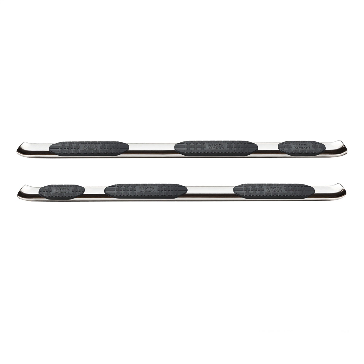 Westin 21 - 534730 2019 - 2024 Ram 1500 PRO TRAXX 5 in. Oval Wheel - to - Wheel Nerf Step Bars - 72 in. Long - Rugged Truck Gear