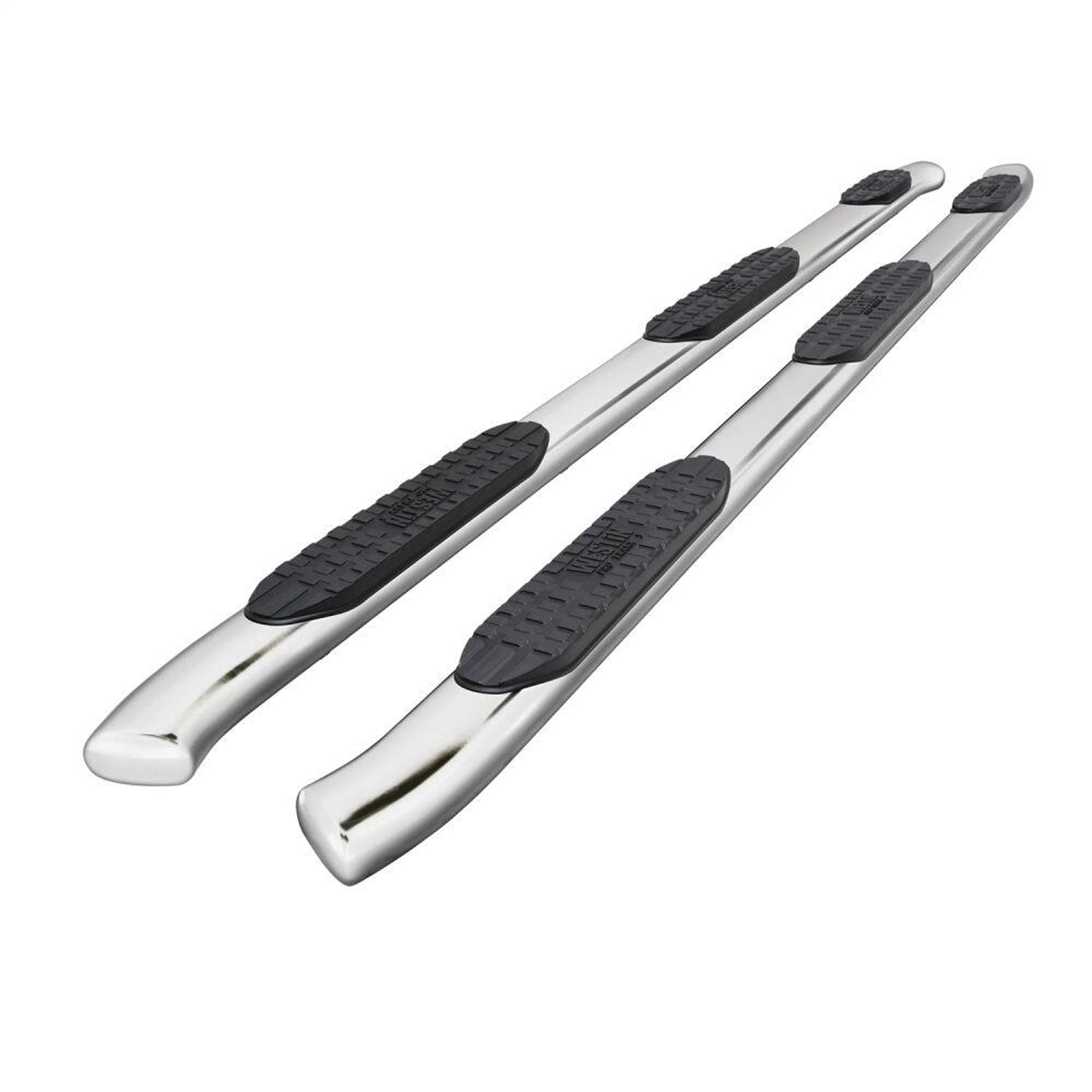 Westin 21 - 534750 2020 - 2024 Chevy Silverado 2500/3500 HD PRO TRAXX 5 in. Oval Wheel - to - Wheel Nerf Step Bars - 72 in. Long - Rugged Truck Gear