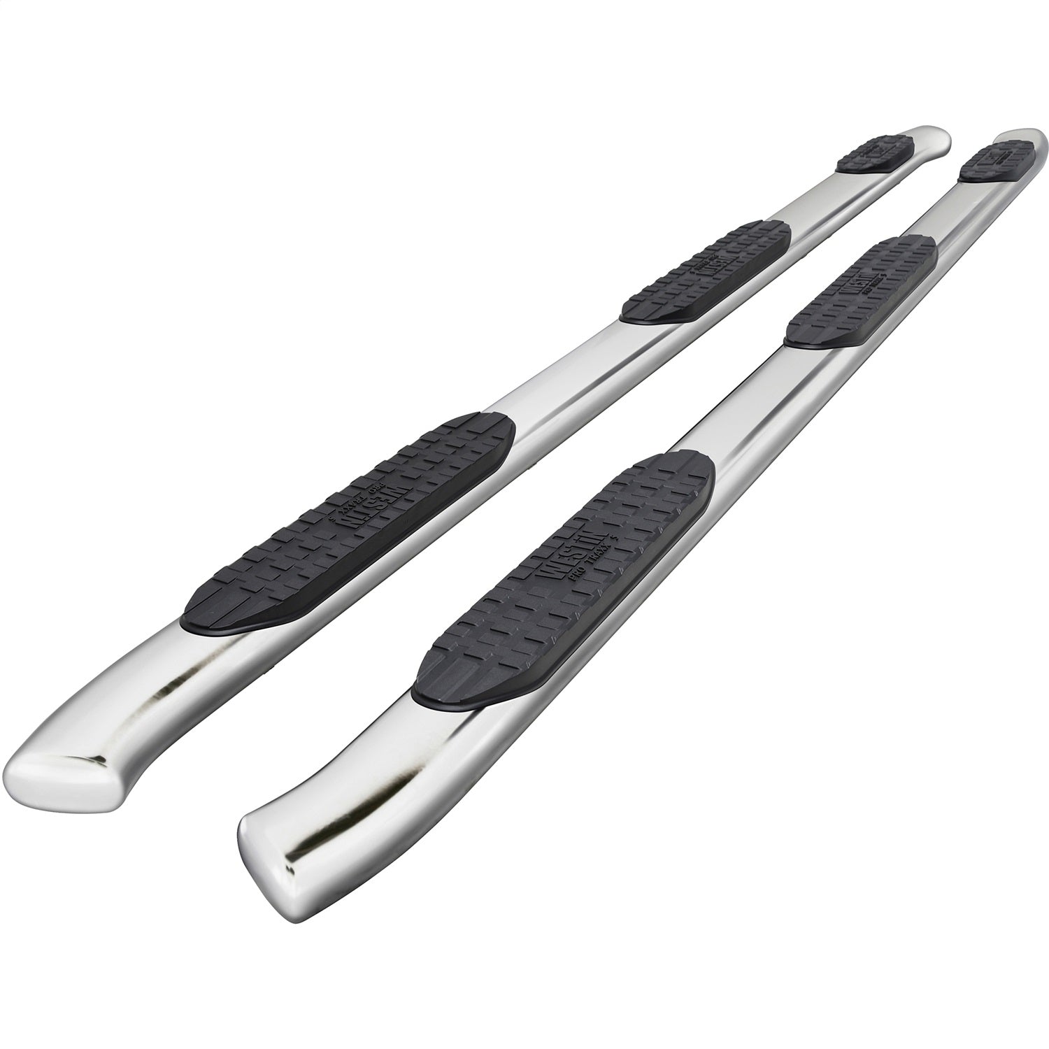Westin 21 - 534760 2020 - 2024 Chevy Silverado 2500/3500 HD PRO TRAXX 5 in. Oval Wheel - to - Wheel Nerf Step Bars - 72 in. Long - Rugged Truck Gear