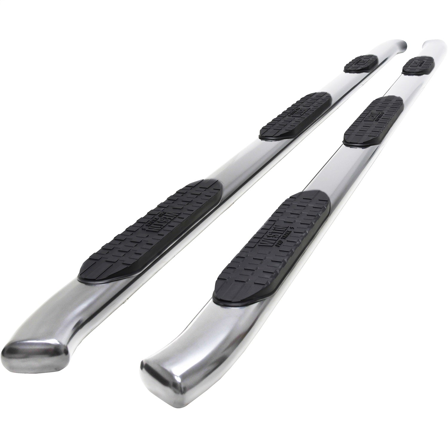 Westin 21 - 534770 2020 - 2024 Chevy Silverado 2500/3500 HD PRO TRAXX 5 in. Oval Wheel - to - Wheel Nerf Step Bars - 72 in. Long - Rugged Truck Gear