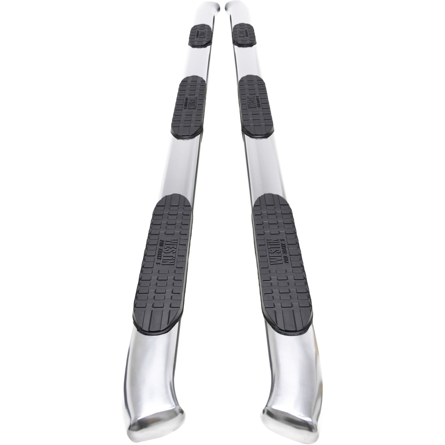 Westin 21 - 534770 2020 - 2024 Chevy Silverado 2500/3500 HD PRO TRAXX 5 in. Oval Wheel - to - Wheel Nerf Step Bars - 72 in. Long - Rugged Truck Gear