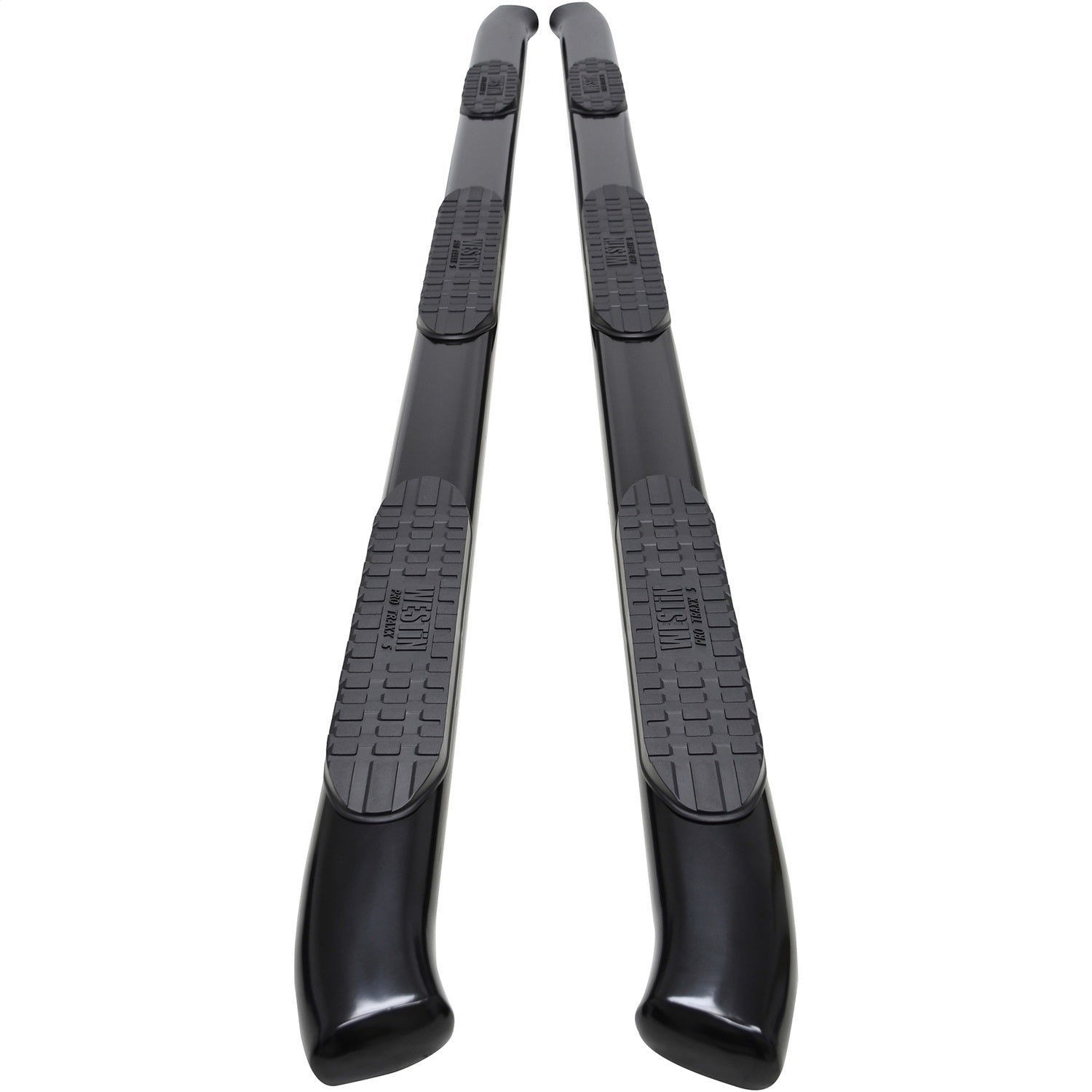 Westin 21 - 534775 2020 - 2024 Chevy Silverado 2500/3500 HD PRO TRAXX 5 in. Oval Wheel - to - Wheel Nerf Step Bars - 72 in. Long - Rugged Truck Gear