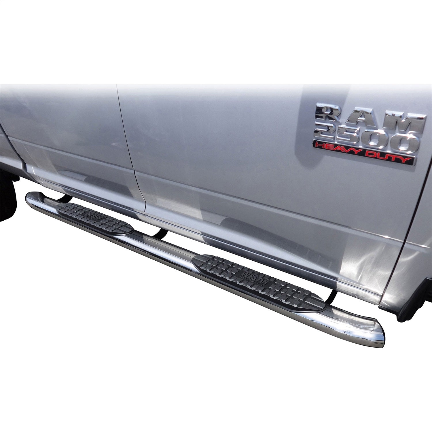Westin 21 - 53560 2010 - 2024 Dodge Ram 2500/3500 PRO TRAXX 5 in. Oval Nerf Step Bars - 72 in. Long - Rugged Truck Gear