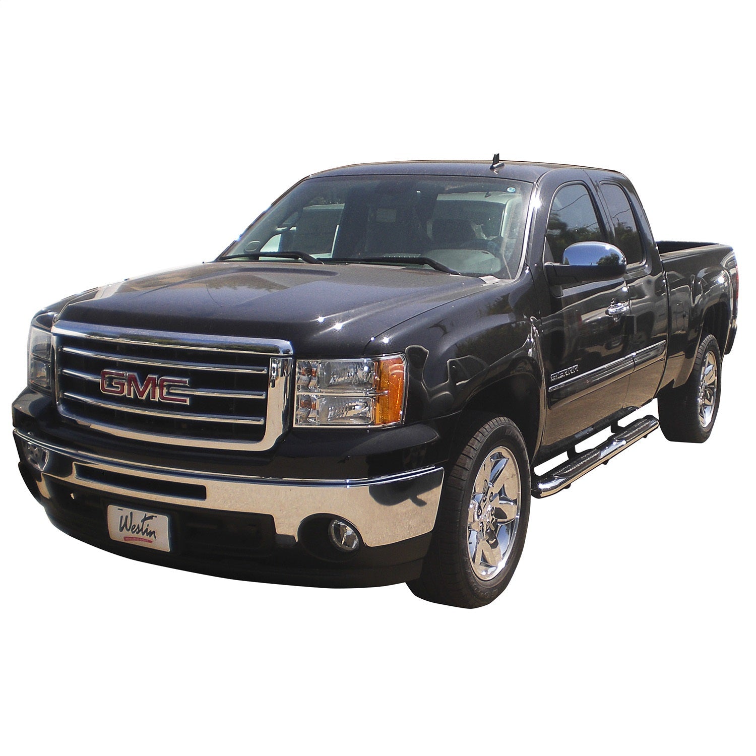 Westin 21 - 53710 2015 - 2019 GMC Sierra 2500/3500 HD PRO TRAXX 5 in. Oval Nerf Step Bars - 72 in. Long - Rugged Truck Gear