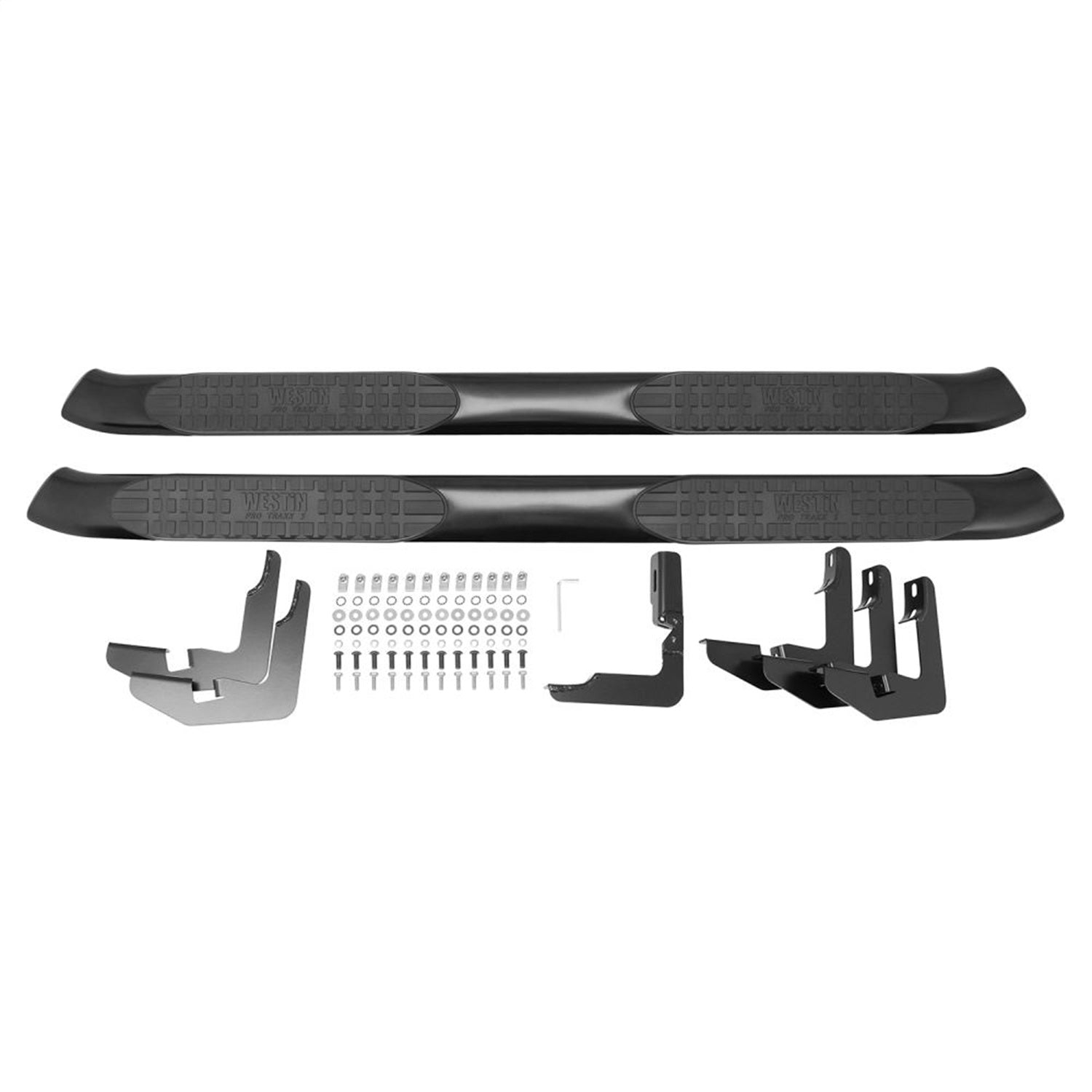 Westin 21 - 53935 2015 - 2024 Ford F150 PRO TRAXX 5 in. Oval Nerf Step Bars - 72 in. Long - Rugged Truck Gear
