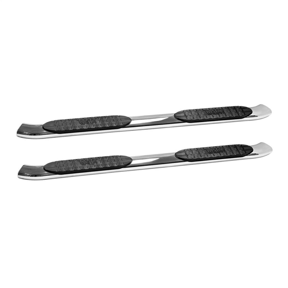 Westin 21 - 54020 2016 - 2024 Nissan TITAN XD PRO TRAXX 5 in. Oval Nerf Step Bars - Rugged Truck Gear