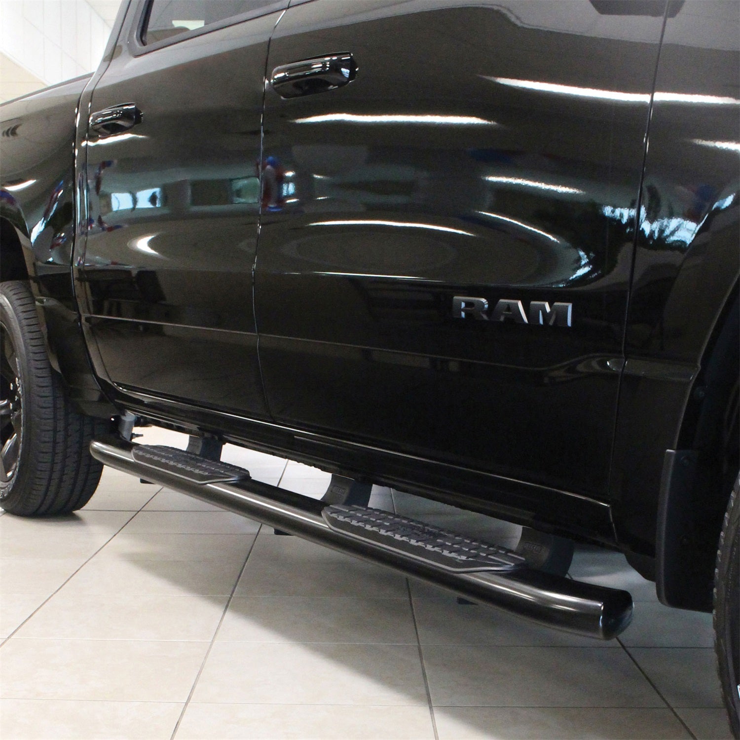 Westin 21 - 54085 2019 - 2024 Ram 1500 PRO TRAXX 5 in. Oval Nerf Step Bars - 72 in. Long - Rugged Truck Gear