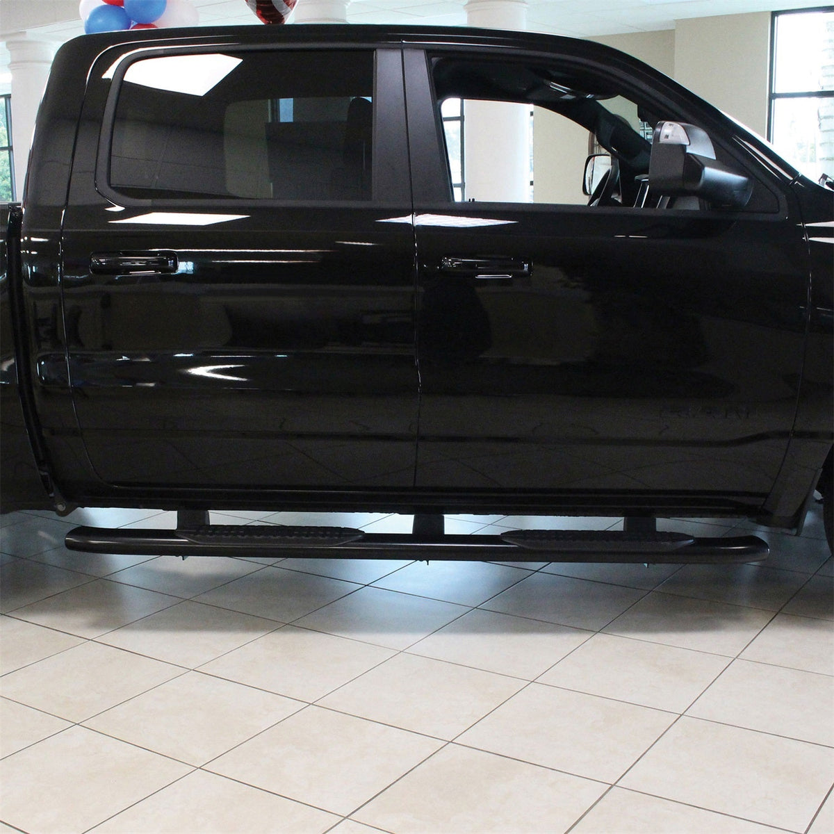 Westin 21 - 54085 2019 - 2024 Ram 1500 PRO TRAXX 5 in. Oval Nerf Step Bars - 72 in. Long - Rugged Truck Gear