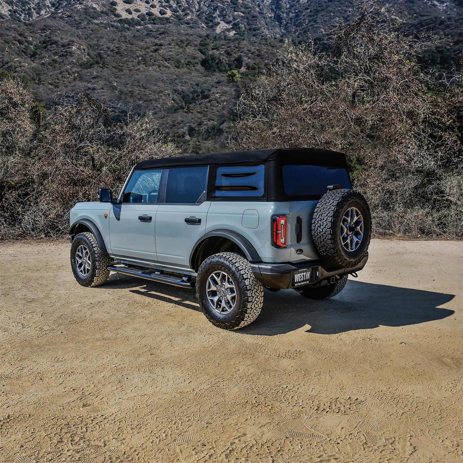 Westin 21 - 54195 2021 - 2024 Ford Bronco PRO TRAXX 5 in. Oval Nerf Step Bars - 72 in. Long - Rugged Truck Gear