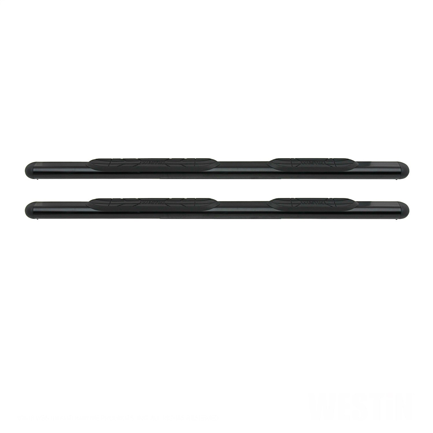 Westin 22 - 5025 2004 - 2024 Chevy Colorado Premier 4 in. Oval Nerf Step Bars - 75 in. Long - Rugged Truck Gear