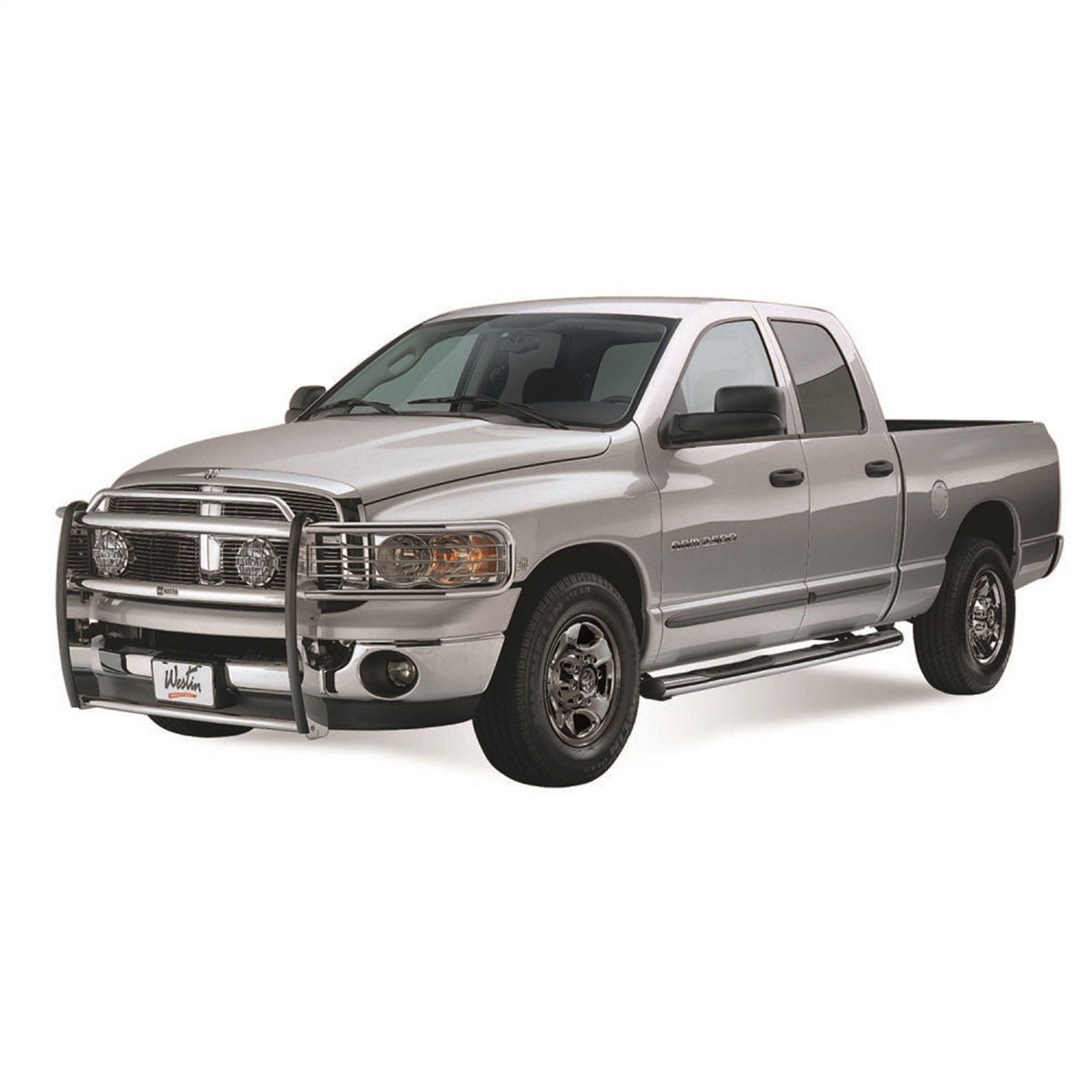 Westin 22 - 5030 2014 - 2024 GMC Sierra 1500 Premier 4 in. Oval Nerf Step Bars - 85 in. Long - Rugged Truck Gear