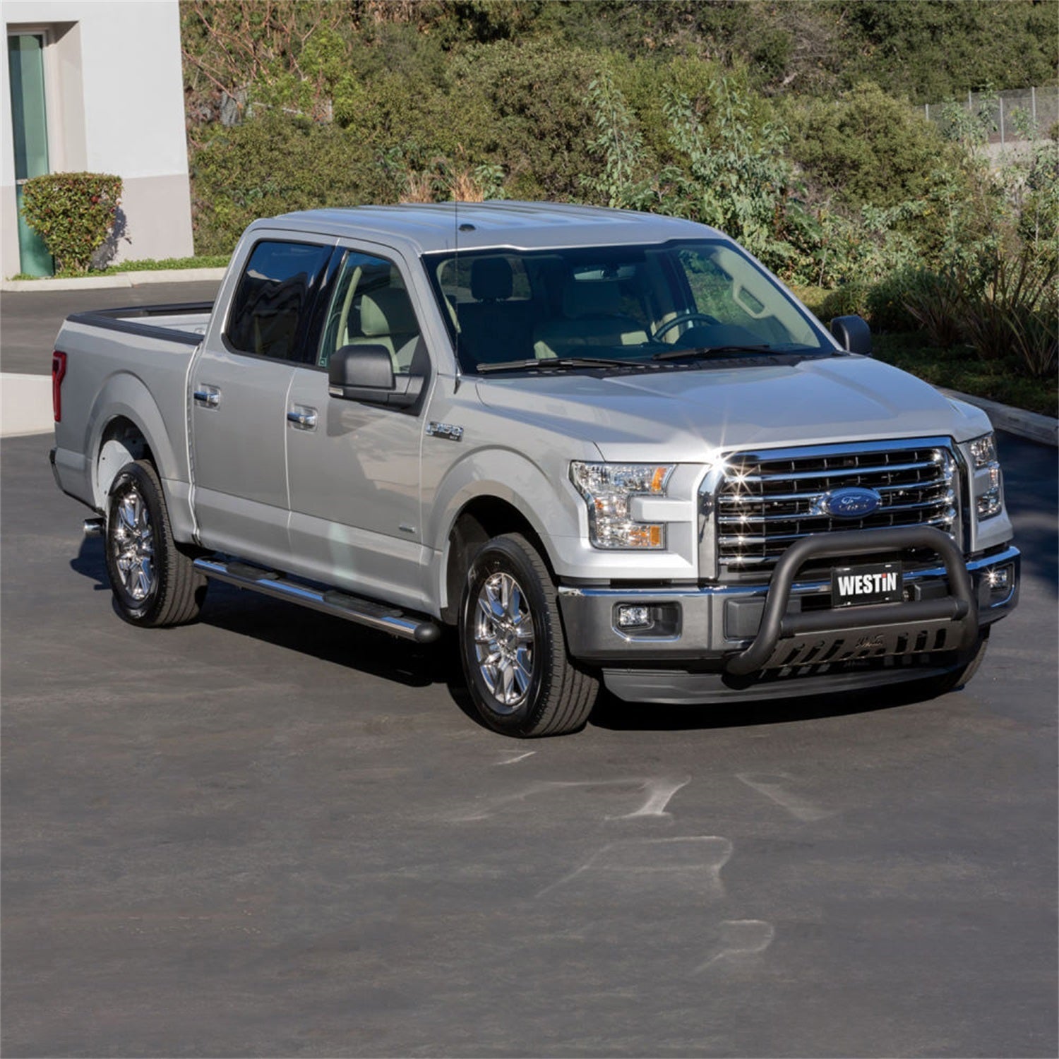 Westin 22 - 5040 2005 - 2013 Chevy Suburban 1500 Premier 4 in. Oval Nerf Step Bars - 91 in. Long - Rugged Truck Gear