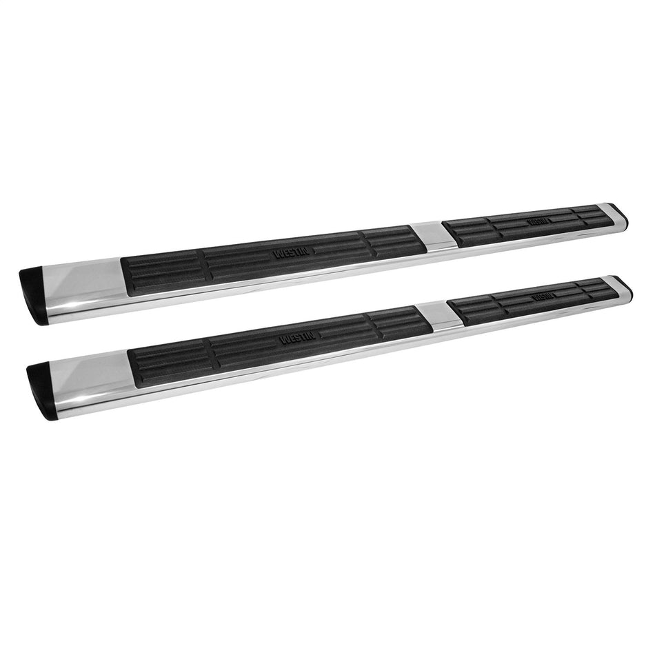 Westin 22 - 6040 2001 - 2014 GMC Sierra 2500/3500 HD Premier 6 in. Oval Nerf Step Bars - 91 in. Long - Rugged Truck Gear