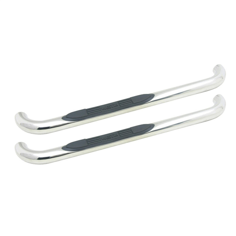 Westin 23 - 1400 1999 - 2014 GMC Sierra 2500/3500 HD E - Series 3 in. Round Nerf Step Bars - Single Step Pad - 72 in. Long - Rugged Truck Gear