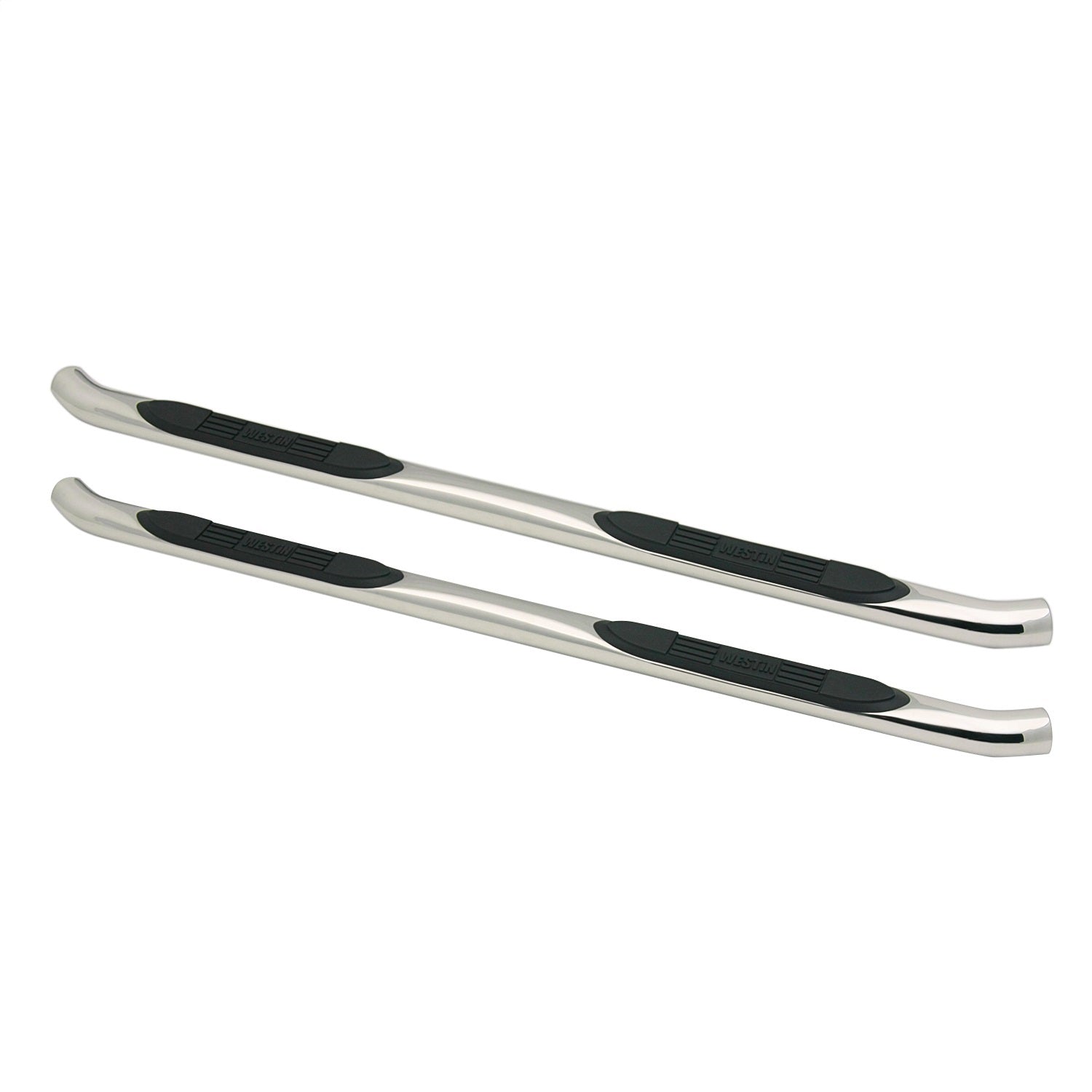 Westin 23 - 2400 2004 - 2006 Toyota Tundra E - Series 3 in. Round Nerf Step Bars - Dual Step Pad - Rugged Truck Gear