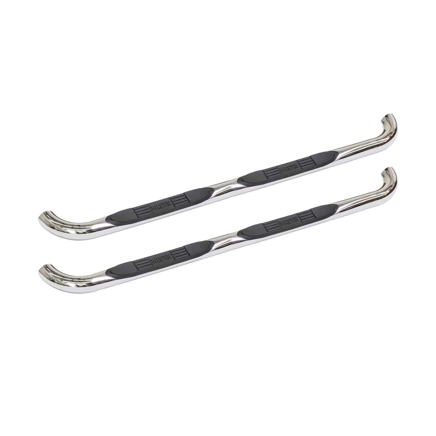 Westin 23 - 2400 2004 - 2006 Toyota Tundra E - Series 3 in. Round Nerf Step Bars - Dual Step Pad - Rugged Truck Gear