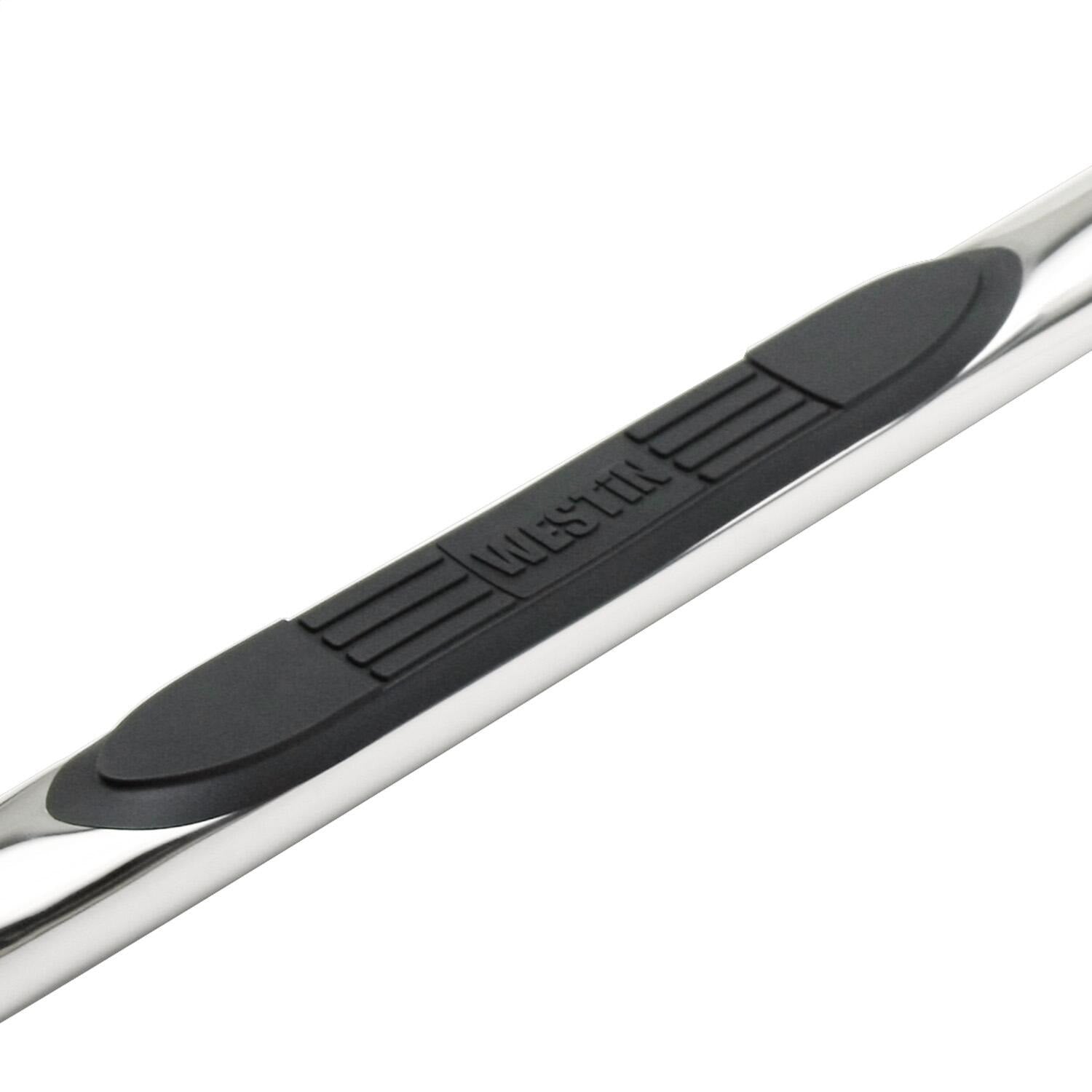 Westin 23 - 2770 2005 - 2023 Toyota Tacoma E - Series 3 in. Round Nerf Step Bars - Dual Step Pad - 70 in. Long - Rugged Truck Gear
