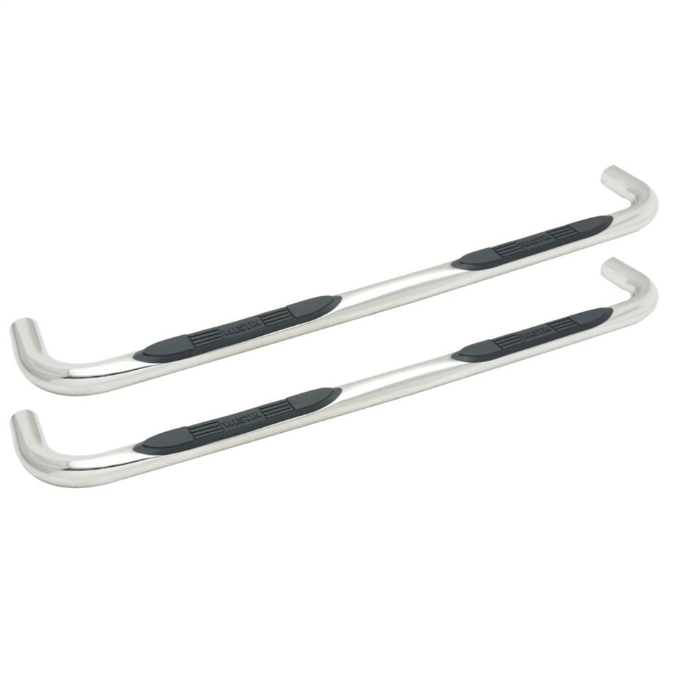 Westin 23 - 3000 2000 - 2014 Chevy Tahoe E - Series 3 in. Round Nerf Step Bars - Dual Step Pad - 80 in. Long - Rugged Truck Gear