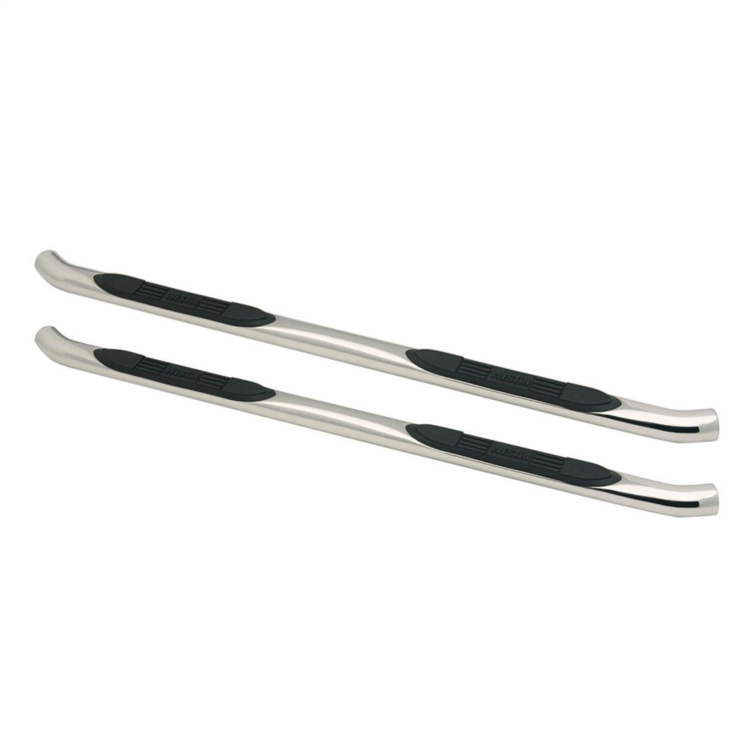 Westin 23 - 3240 2007 - 2021 Toyota Tundra E - Series 3 in. Round Nerf Step Bars - Dual Step Pad - 80 in. Long - Rugged Truck Gear