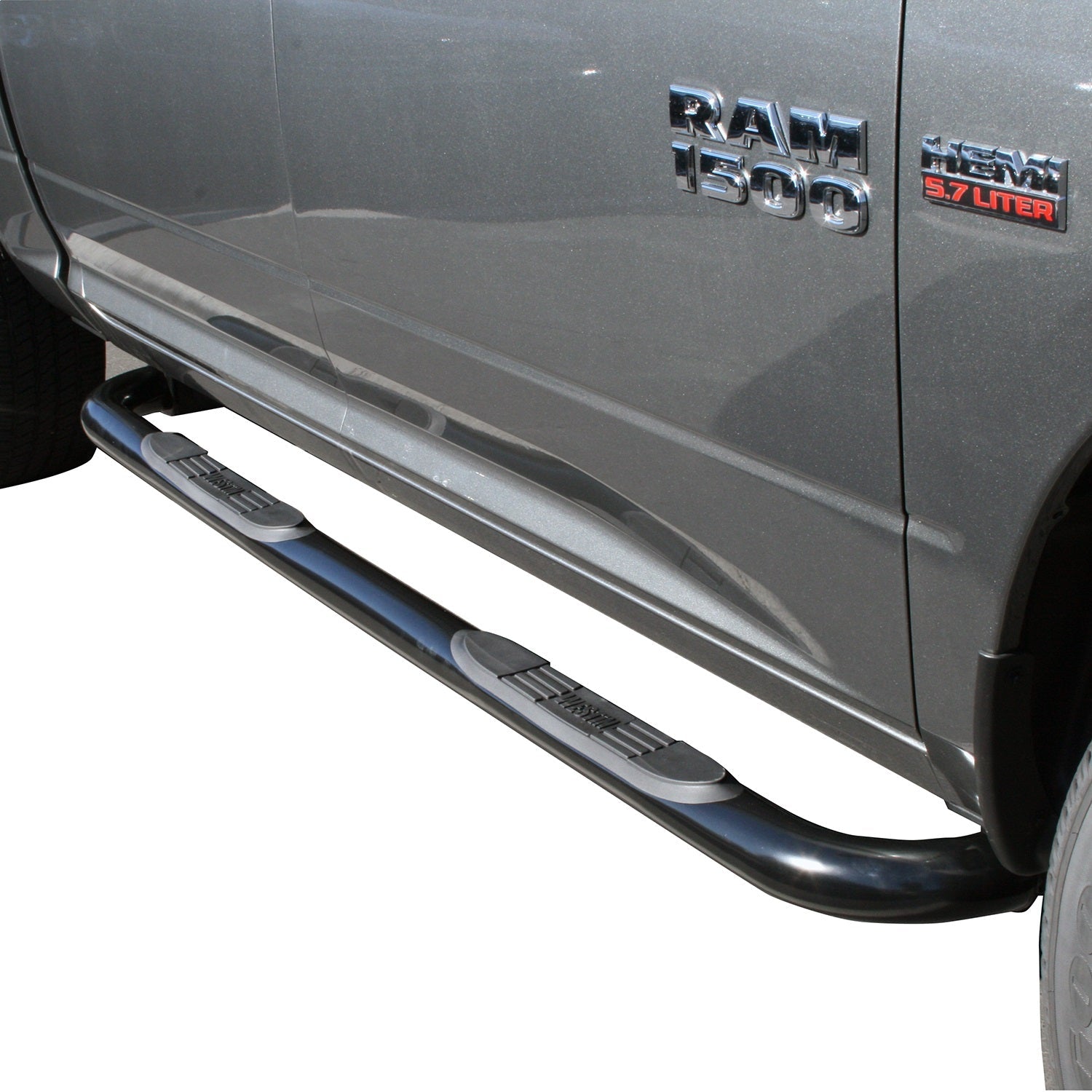 Westin 23 - 3565 2009 - 2010 Dodge Ram 1500 E - Series 3 in. Round Nerf Step Bars - Dual Step Pad - 72 in. Long - Rugged Truck Gear