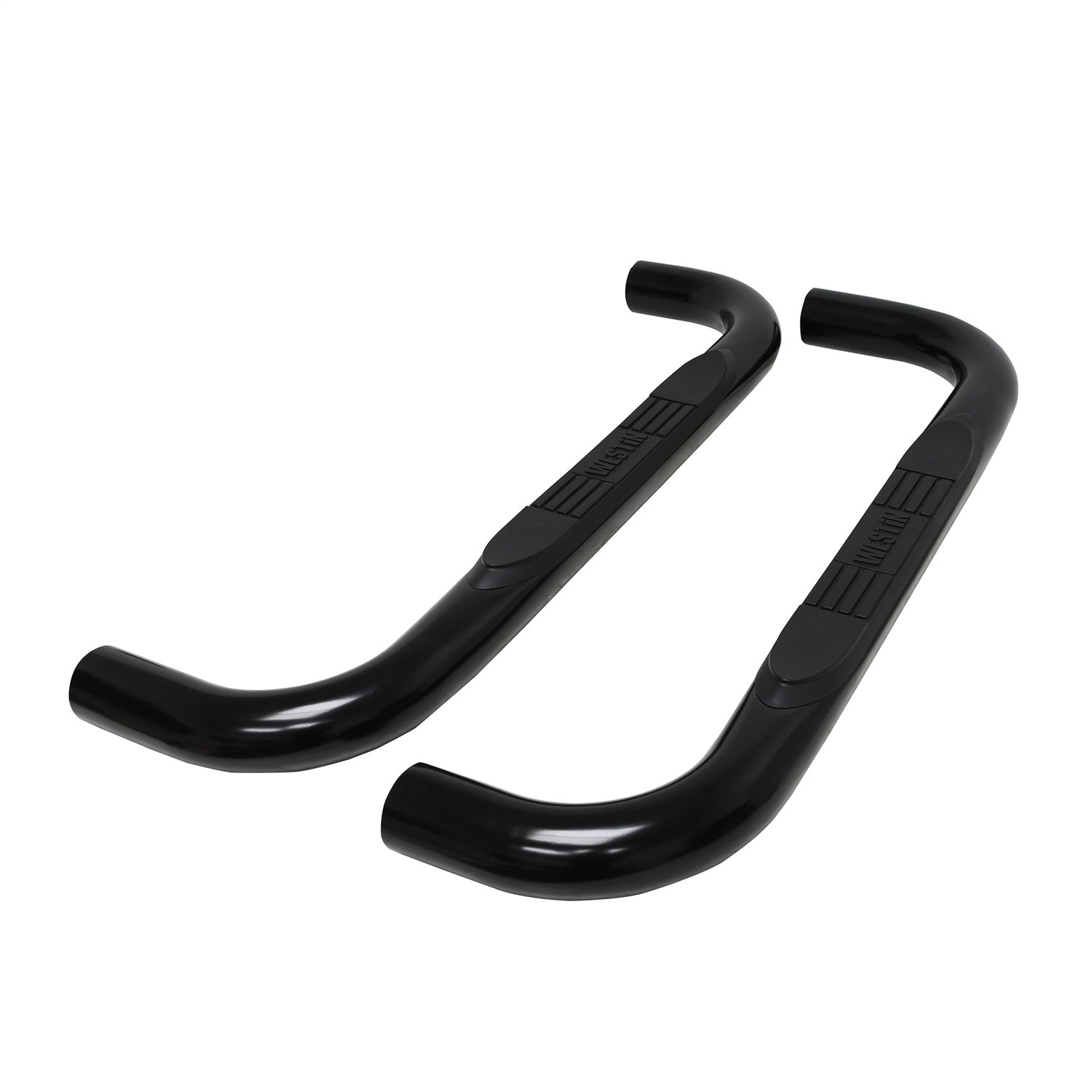 Westin 23 - 4115 2019 - 2024 GMC Sierra 1500 E - Series 3 in. Round Nerf Step Bars - 72 in. Long - Rugged Truck Gear