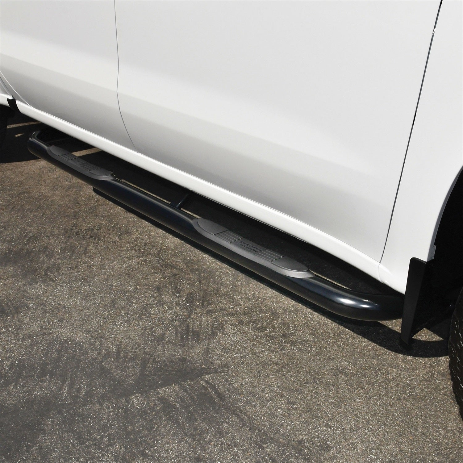 Westin 23 - 4135 2019 - 2024 GMC Sierra 1500 E - Series 3 in. Round Nerf Step Bars - 72 in. Long - Rugged Truck Gear