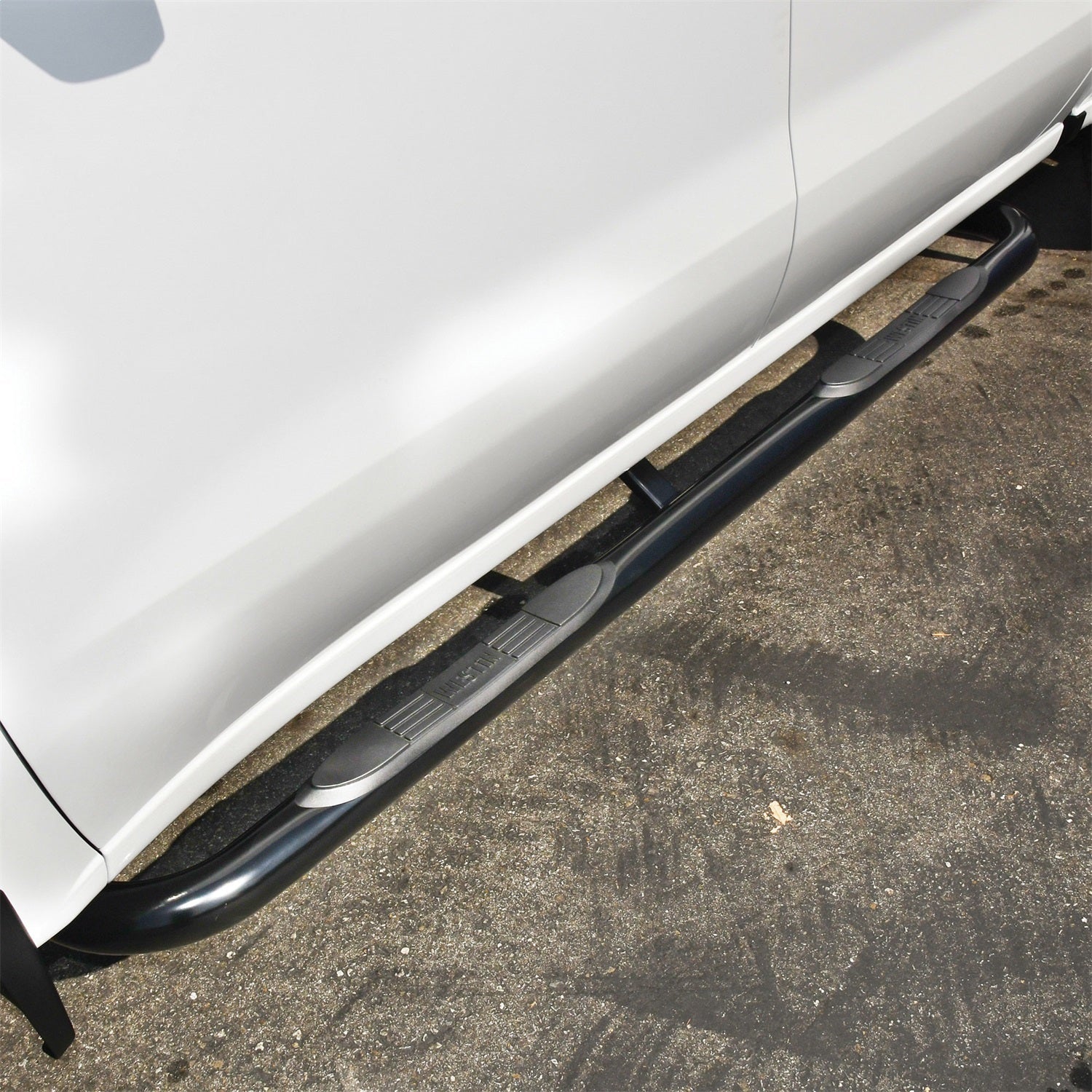 Westin 23 - 4135 2019 - 2024 GMC Sierra 1500 E - Series 3 in. Round Nerf Step Bars - 72 in. Long - Rugged Truck Gear